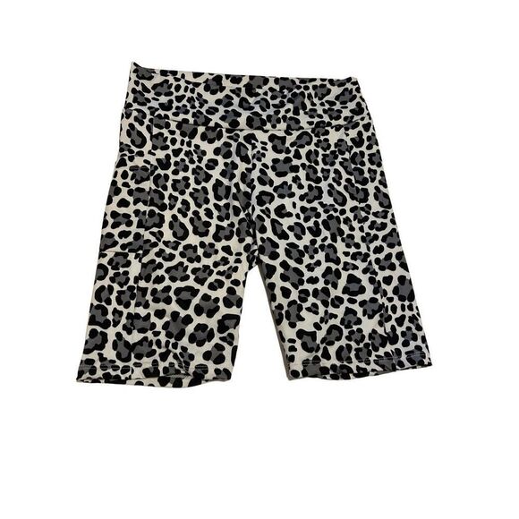 YMT Leopard Design Print Bike Yoga Shorts Women’s Size XL Slip On - Picture 1 of 7